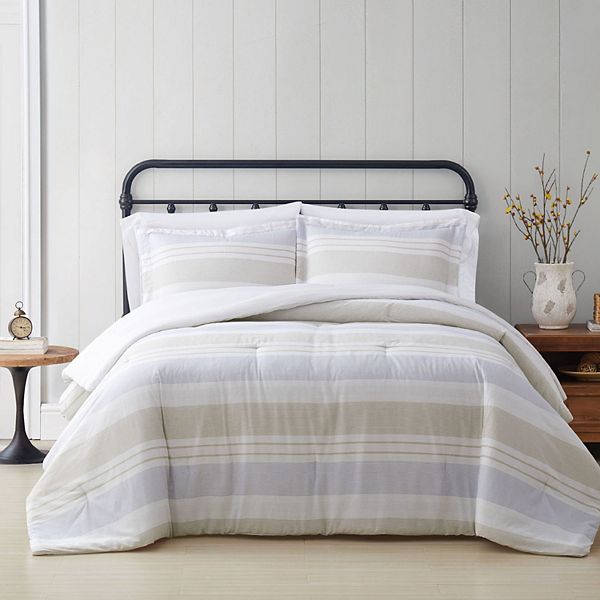 Cottage Classics Spa Stripe Comforter Set with Shams