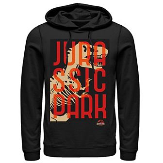 Men's Jurassic Park Split Typography T-Rex Bones Hoodie