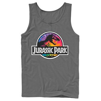 Men's Jurassic Park Tie Dye Classic Logo Tank Top