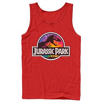 Men's Jurassic Park Tie Dye Classic Logo Tank Top
