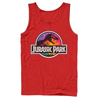 Men's Jurassic Park Tie Dye Classic Logo Tank Top