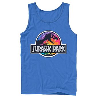 Men's Jurassic Park Tie Dye Classic Logo Tank Top