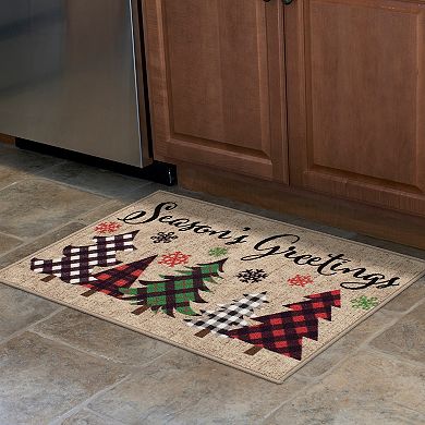 Loomaknoti Seasons Greetings Printed Accent Rug - 20" x 30"