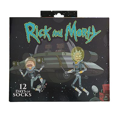 Men's 12 Days Of Socks - Rick and Morty
