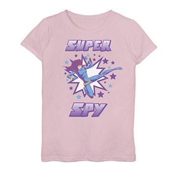 Girls 7-16 Marvel Black Widow Retro Super Spy Graphic Tee