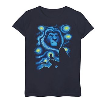 Disney's The Lion King Girls 7-16 Mufasa Starry Night Pride Rock Graphic Tee