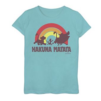 Disney's The Lion King Girls 7-16 Sunset Hakuna Matata Line Up Graphic Tee