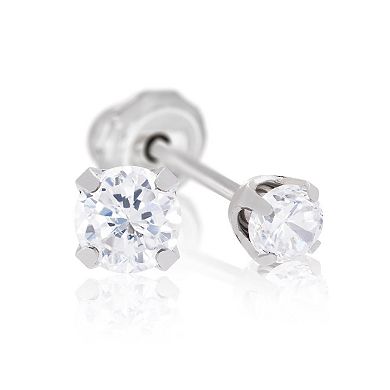 Inverness Home Ear Piercing Kit with Stainless Steel 3 mm CZ Stud Earrings