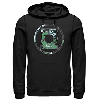 Men's DC Comics Green Lantern Face Logo Hoodie