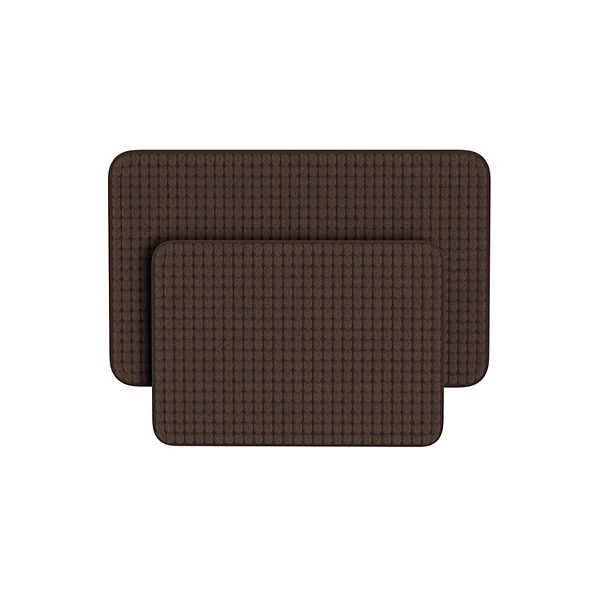 Portsmouth Home 2Piece Memory Foam Bathroom Rug Set