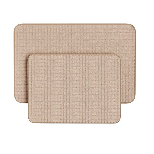 Portsmouth Home 2Piece Memory Foam Bathroom Rug Set