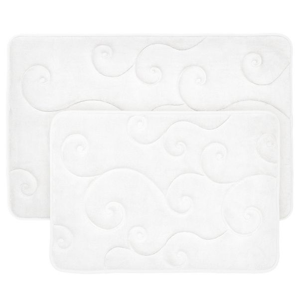 Portsmouth Home 2Piece Memory Foam Bath Mat Set