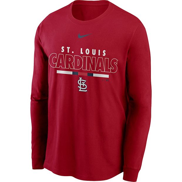 Nike Men's Big and Tall Gray St. Louis Cardinals Color Bar T-shirt