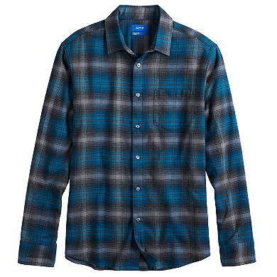 Men's Apt. 9® Seriously Soft Regular-Fit Stretch Flannel Button-Down Shirt