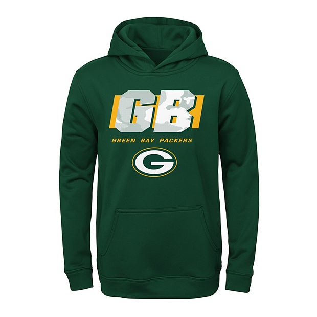 Nfl Green Bay Packers Toddler Boys' Poly Fleece Hooded Sweatshirt