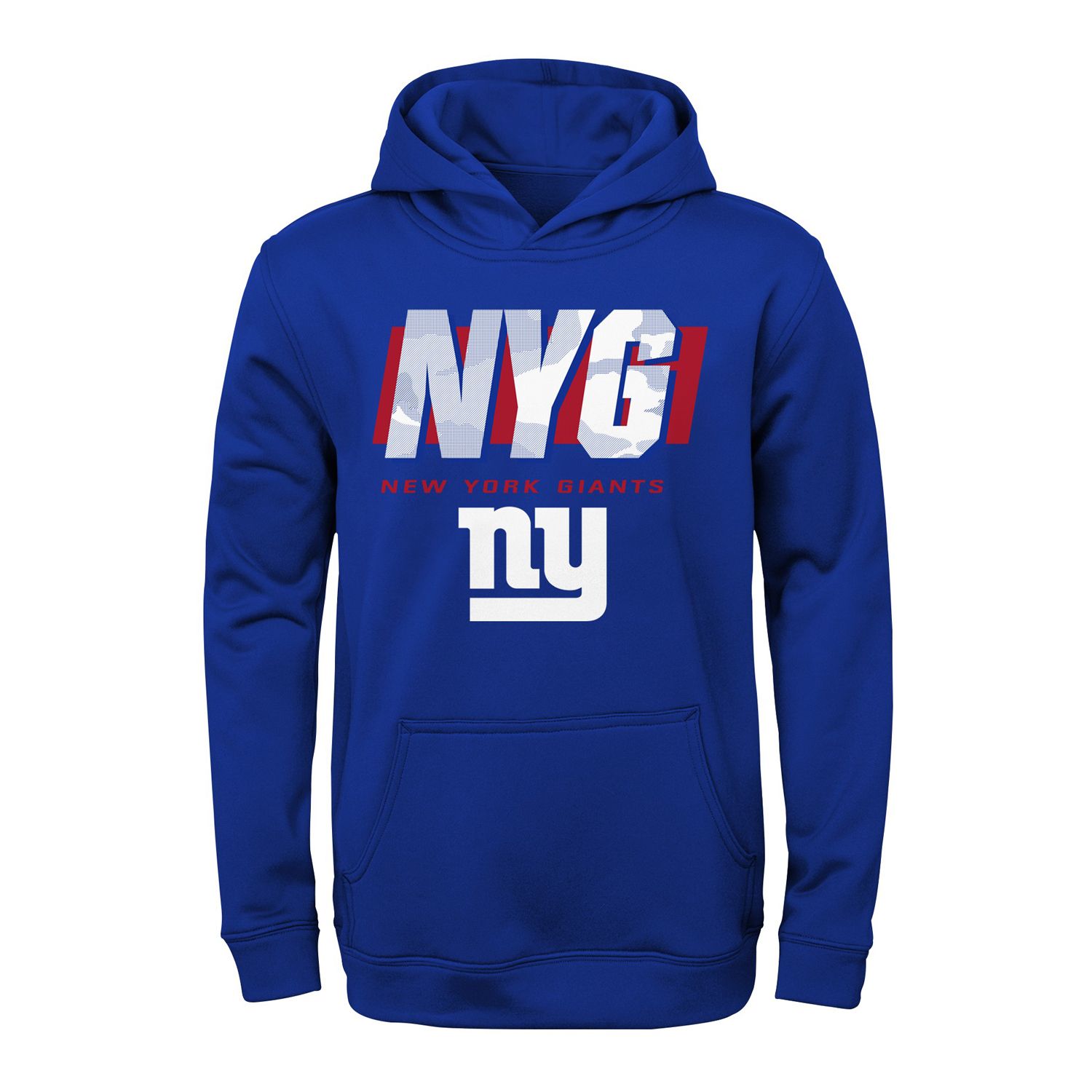 NFL Team Apparel Little Kids' New York Giants Prime Royal Hoodie