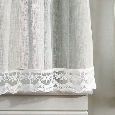 CHF Delicate Lace Valance & Tier Set