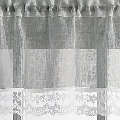CHF Delicate Lace Valance & Tier Set