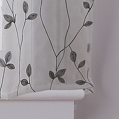 Curtainworks 2-pack Botanical Embroidery Window Tier Set