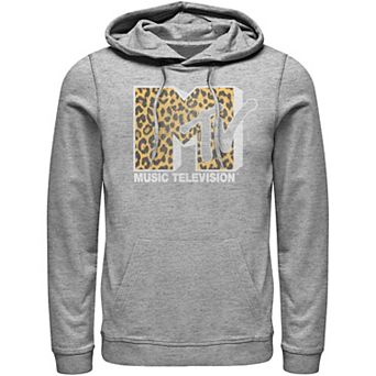 Men's MTV Logo Cheetah Print Hoodie
