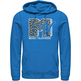 Men's MTV Logo Cheetah Print Hoodie