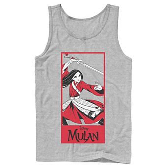 Men's Disney Mulan Live Action Mulan Action Pose Panel Tank Top