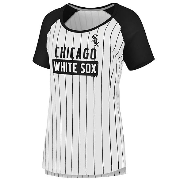 Chicago White Sox MLB Ladies Fanatics Pinstripes 3/4 Sleeve Shirt X-Large