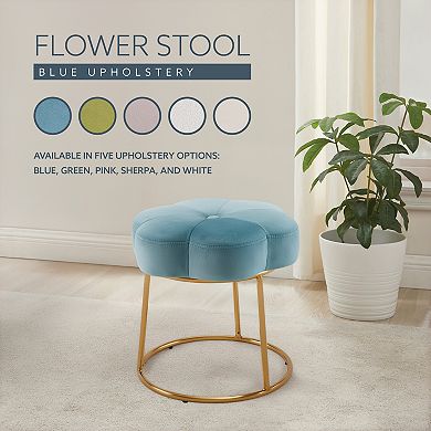 Linon Seraphina Accent Vanity Stool
