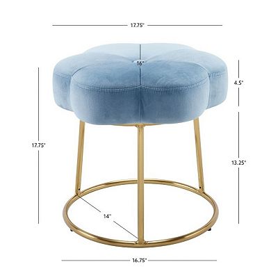Linon Seraphina Accent Vanity Stool