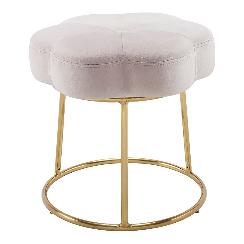 75732730 Linon Seraphina Accent Vanity Stool, Pink sku 75732730