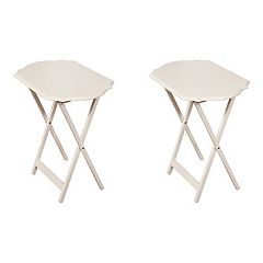 White TV Tray Tables Furniture Kohl s