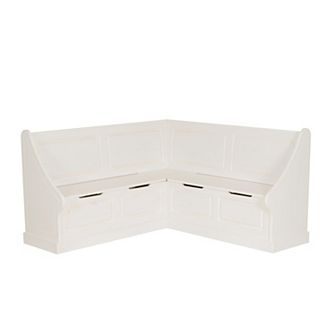 Linon Tobin Corner Breakfast Nook Seating Bench
