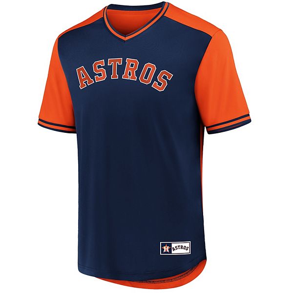 Houston Astros Fanatics Men's Short Sleeve Button-Up Jersey 2XL