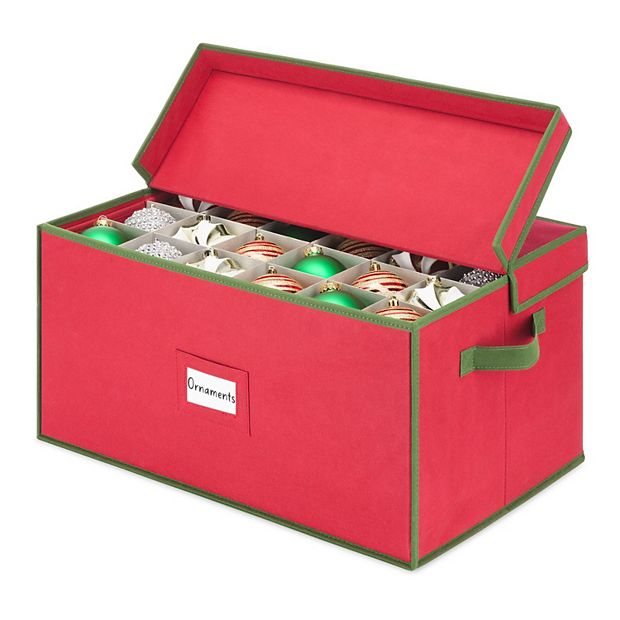 Whitmor Ornament Storage Box with Removable Trays