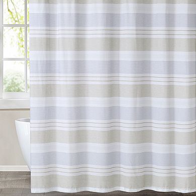 Cottage Classics Spa Stripe Shower Curtain