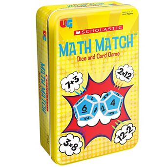 Scholastic Math Match Game Tin