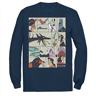 Men's Disney Villains Art Collage Tee