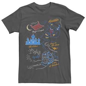 Disney's Aladdin Kingdoms Sketch Men's Tee
