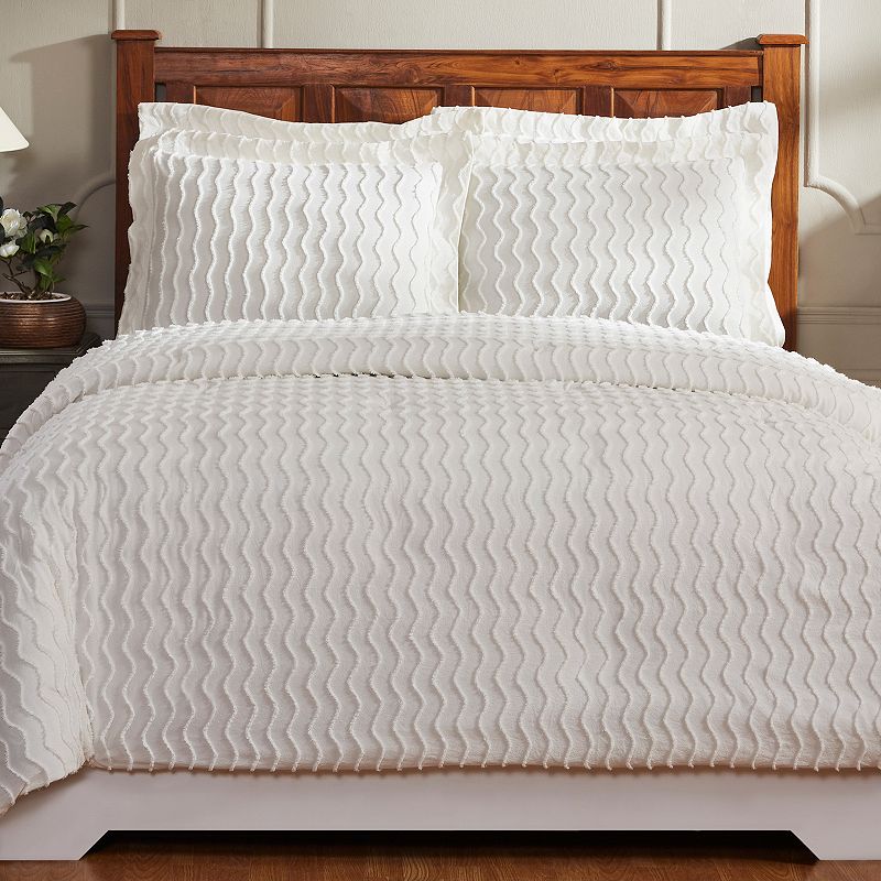 Better Trends Isabella Comforter Set, White, Full/Queen