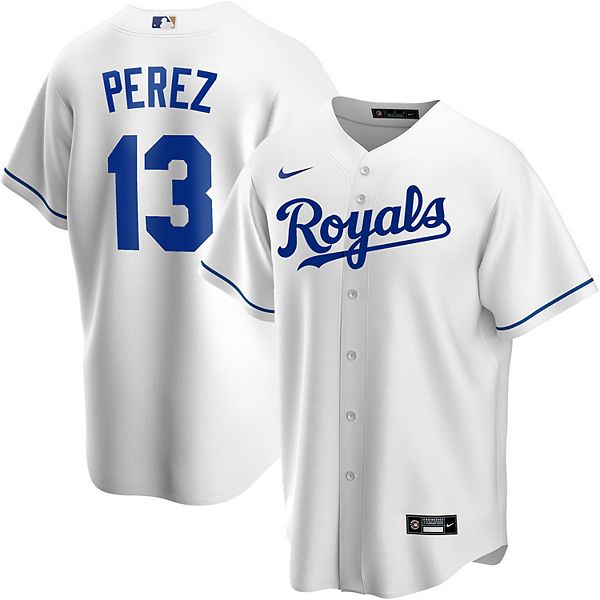 Salvador Perez Kansas City Royals Baby Blue Nike Jersey Size XL