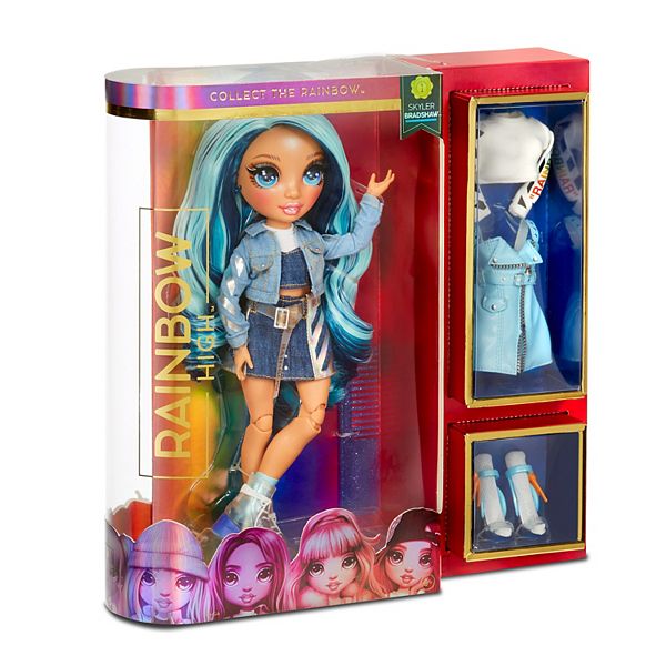 Rainbow High Doll Blue Skyler Skylar Bradshaw Articulated W/ Blue