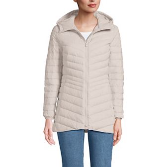 Petite Lands' End Wanderweight Ultralight Hooded Packable Down Jacket