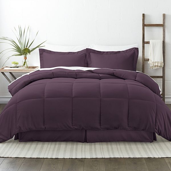 ienjoy Home 8 Piece Bed in a Bag, Full with Fitted Sheet, Flat Sheet, Pillowcase, Pillow Shams, Comforter, Bed Skirt