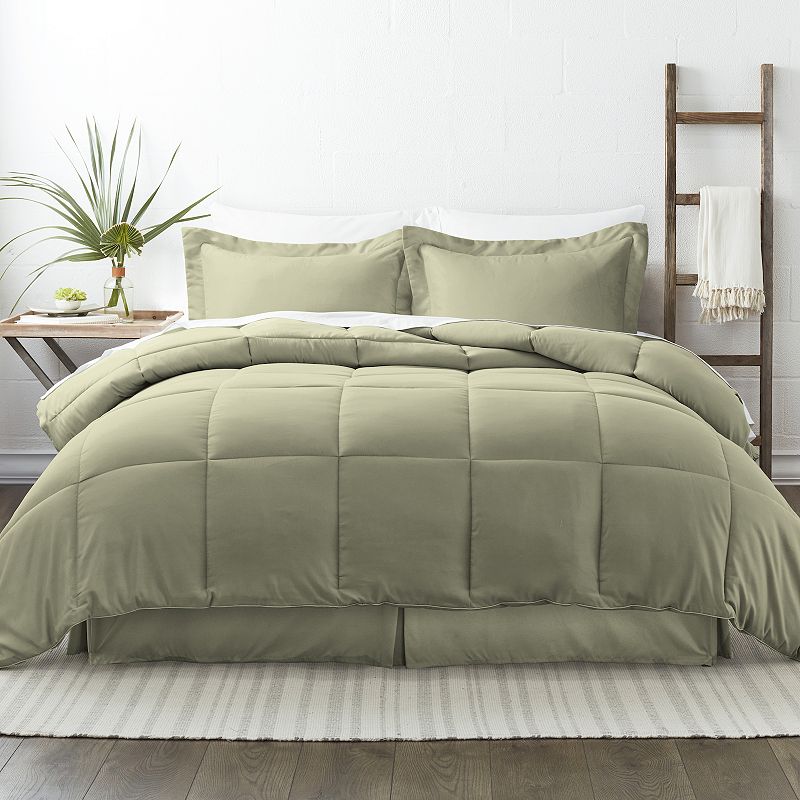 Home Collection Premium 8-Piece Bedding Set, Green, Cal King