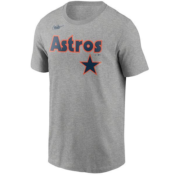 Houston Astros MLB Nike Tee Cooperstown Collection T-Shirt Gray Size M, XL,  XXL