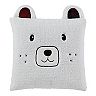 Cuddl Duds Baby Bear Sherpa Embroidered Throw Pillow