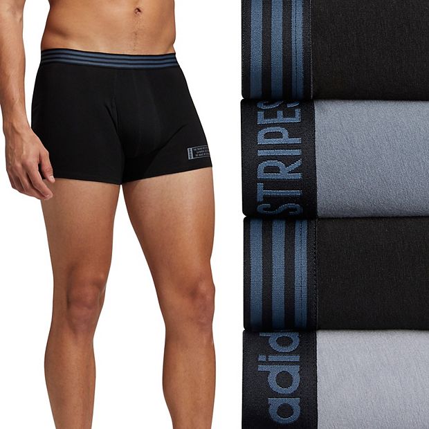 adidas Men's Core Stretch Cotton Trunks Underwear 4-Pack