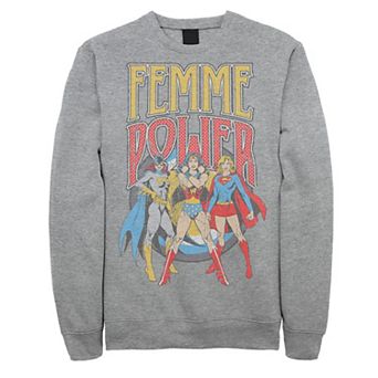 Men's DC Comics Justice League Vintage Femme Power Sweatshirt