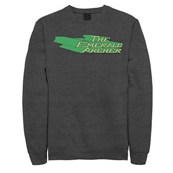 Men's DC Comics The Emerald Archer Text Poster Sweatshirt