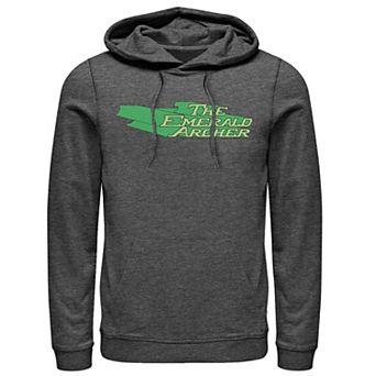 Men's DC Comics The Emerald Archer Text Poster Hoodie